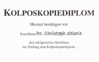 Zertifikat Frauenarzt Salzburg Kolposkopie